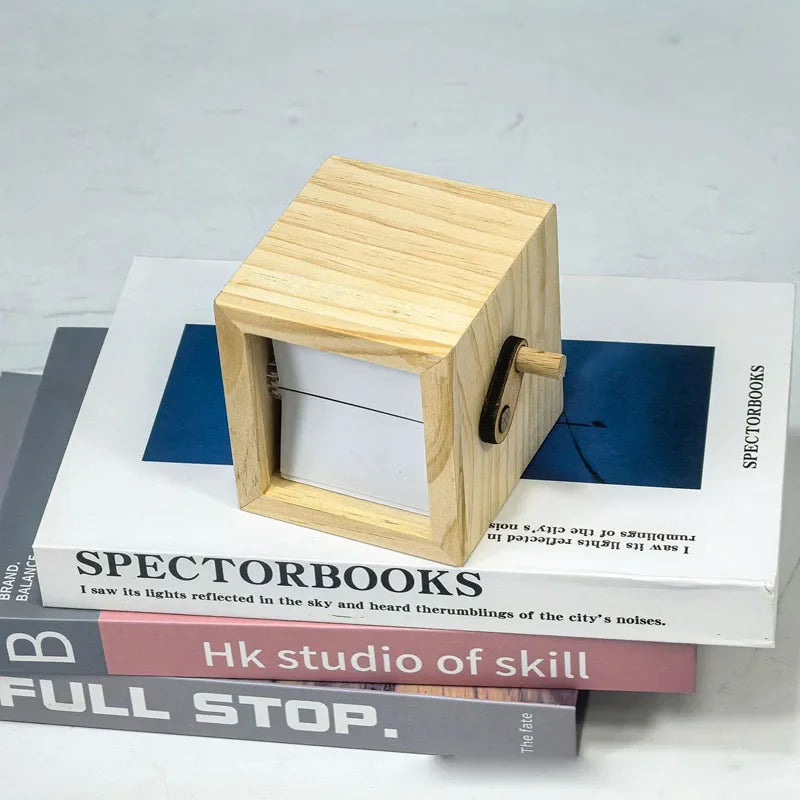 Hand Cranked Glowing Photo Flip Book Machine 8/16 Pictures DIY Graduation Season Birthday Wedding Hand Motion Photo Album