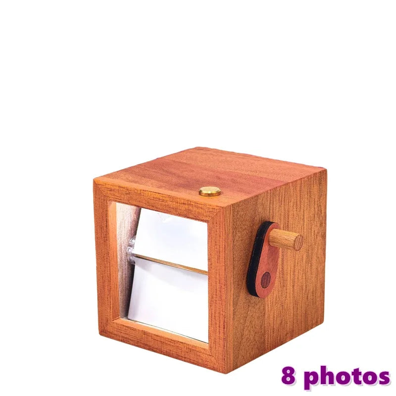 Hand Cranked Glowing Photo Flip Book Machine 8/16 Pictures DIY Graduation Season Birthday Wedding Hand Motion Photo Album