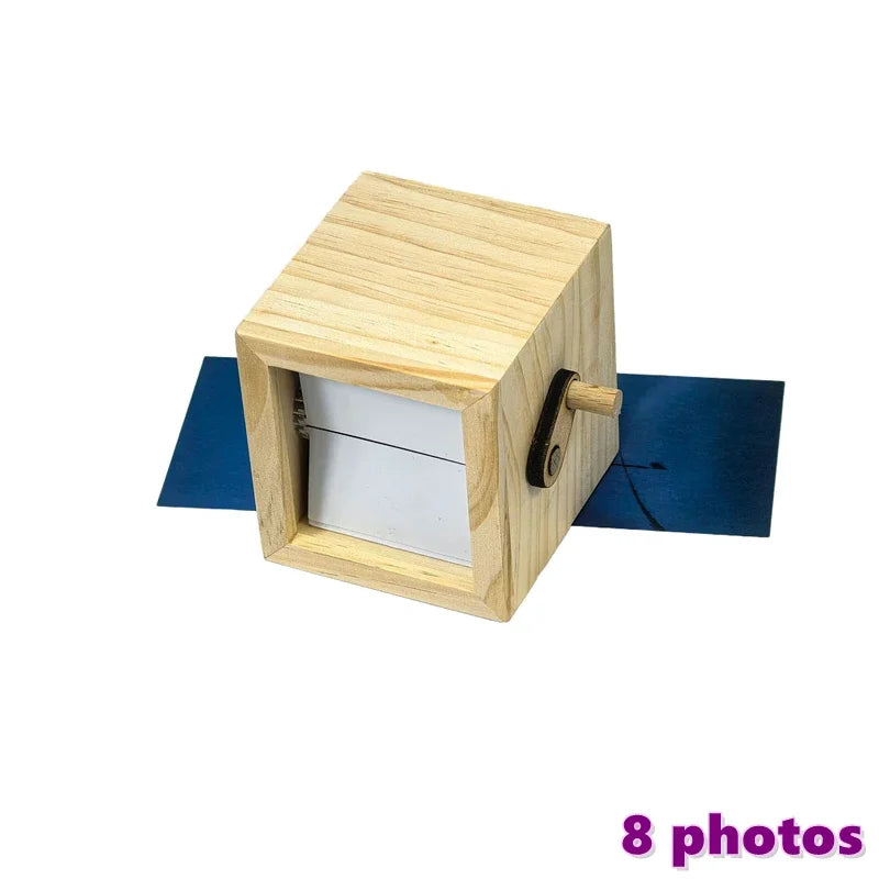 Hand Cranked Glowing Photo Flip Book Machine 8/16 Pictures DIY Graduation Season Birthday Wedding Hand Motion Photo Album